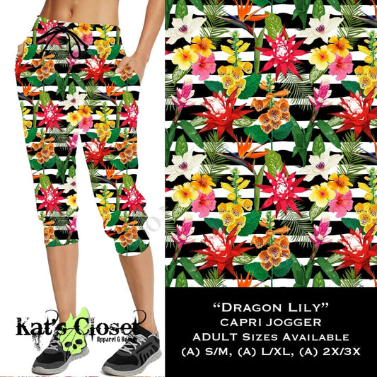 Dragon Lily - Capri Joggers JOGGERS