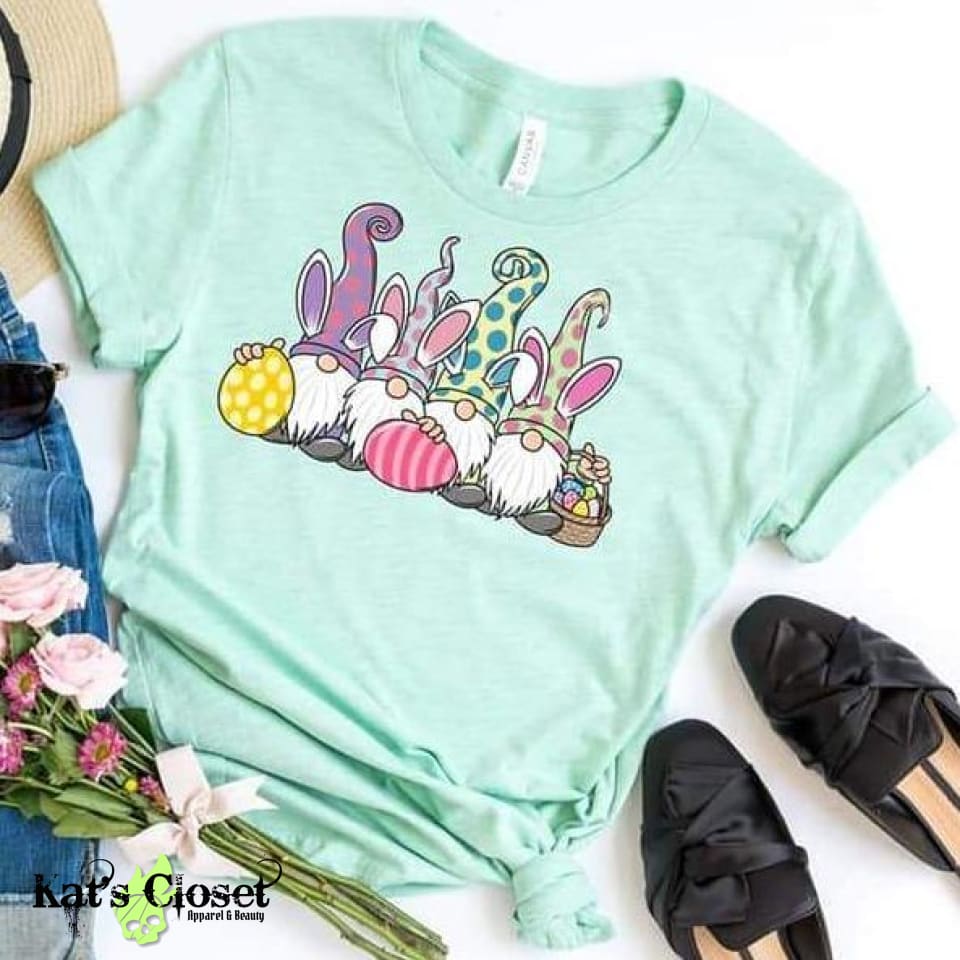 Easter Gnomes Graphic T-Shirt - 2 Color Choices Tees