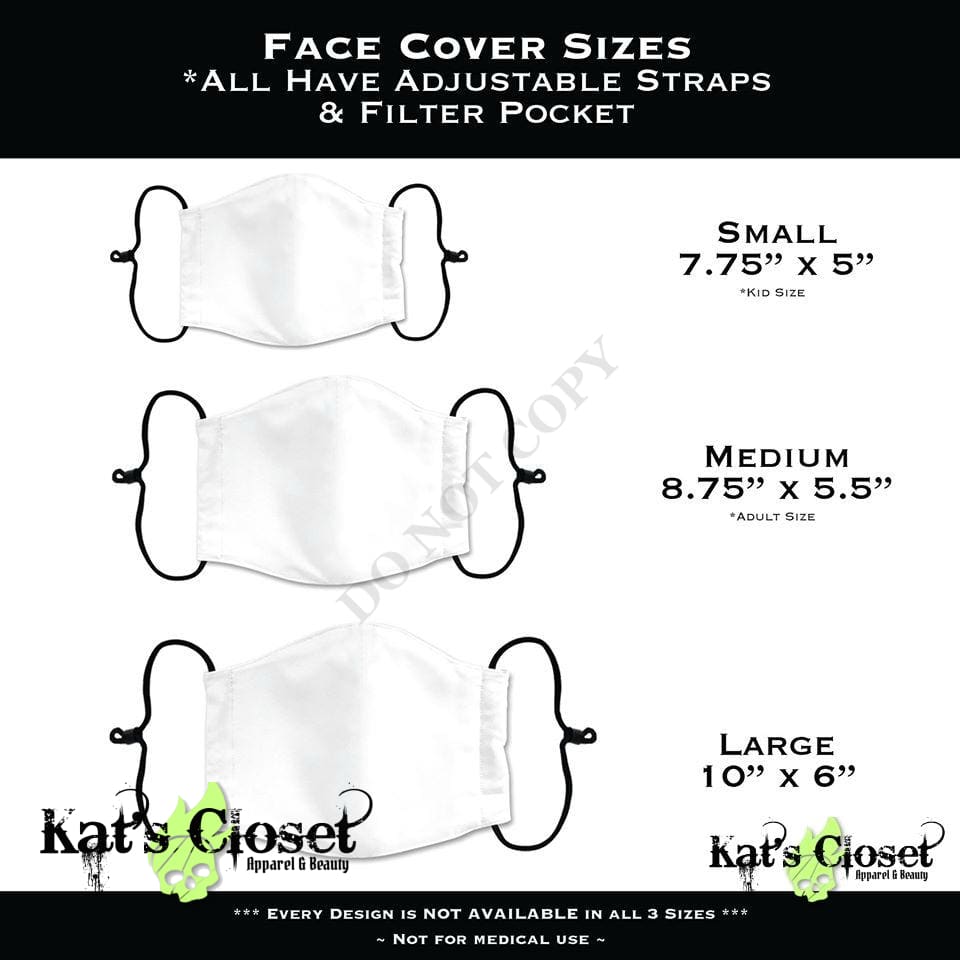 Face Cover 100% Cotton - Solid Black