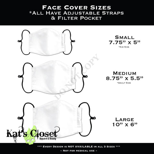 Face Covers - Black & White Tattoo Cover