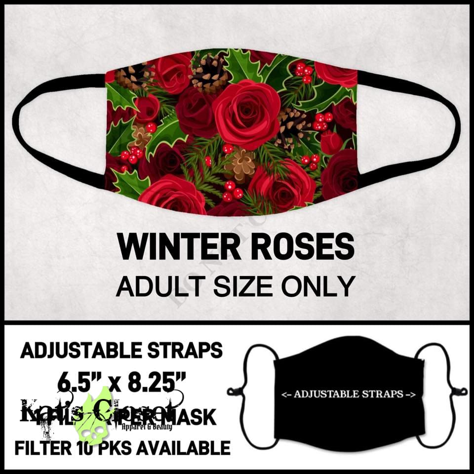 Face Covers - Winter Roses Cover