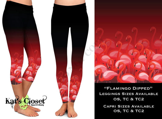 Flamingo Dipped - Leggings & Capris LEGGINGS CAPRIS