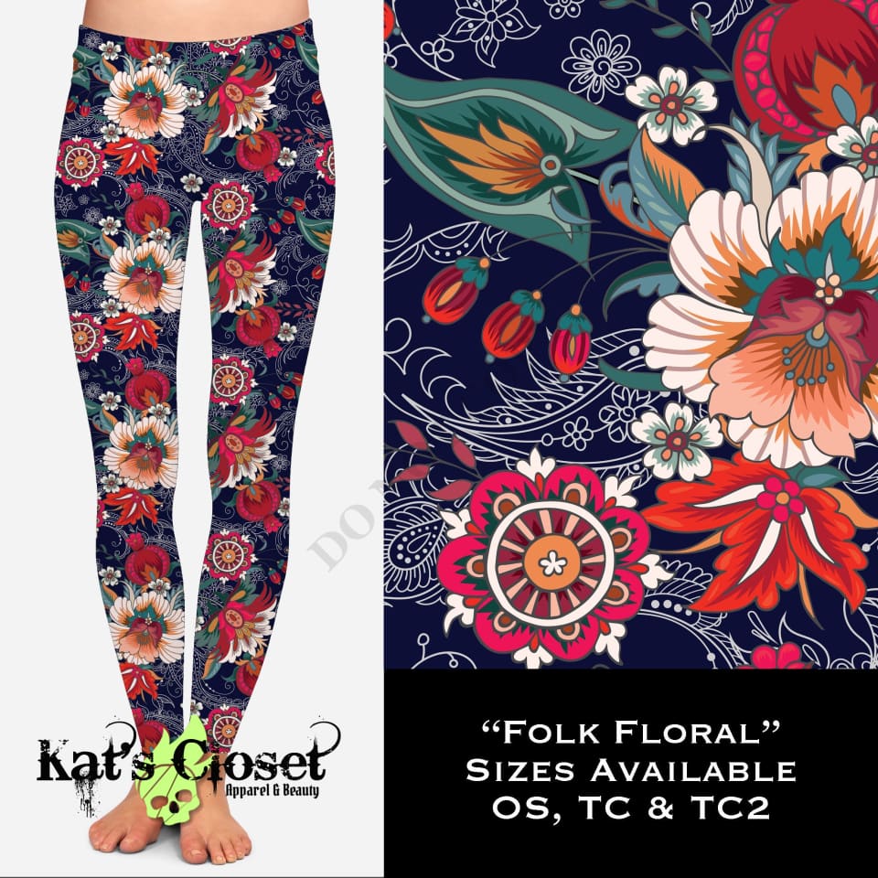 Folk Flower - Leggings LEGGINGS & CAPRIS
