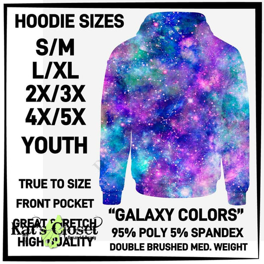 Galaxy Medium Weight Fleece Lined Hoodie