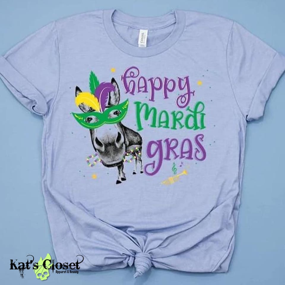Happy Mardi Gras Custom Graphic T-Shirt Tees