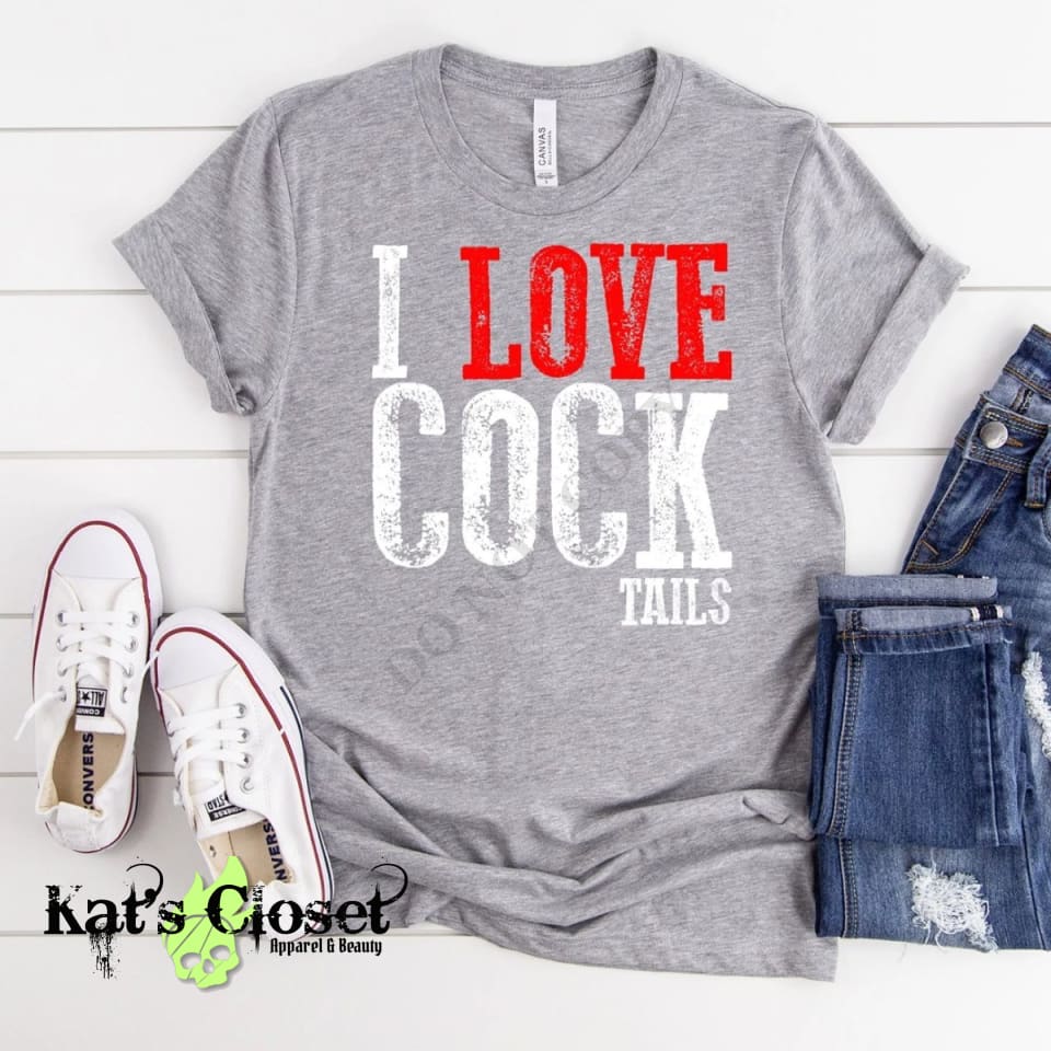 I Love COCKTails Custom Graphic T-Shirt Tees
