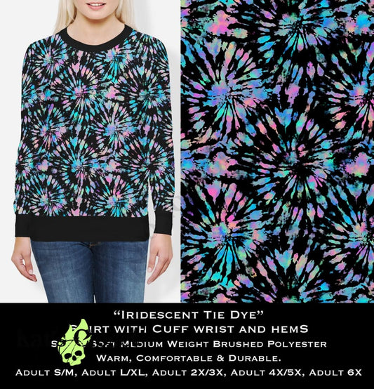 Iridescent Tie Dye - Cozy Comfort Sweatshirt SWEATSHIRTS