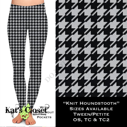 Knit Houndstooth - Legging & Capri LEGGINGS CAPRIS