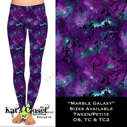 Marble Galaxy - Legging & Capri LEGGINGS CAPRIS