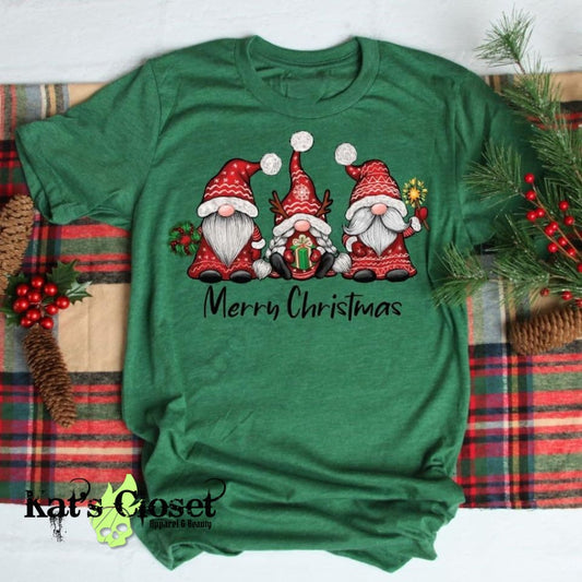 Merry Christmas Gnomes Graphic T-Shirt MWTTee