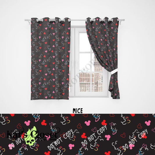 Mice Blackout Curtains - PREORDER CLOSED 3/24 ETA MAY Ordered Pre-Orders