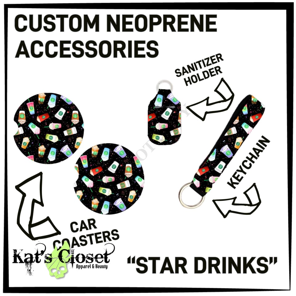 Neoprene 5 Wristlet Key Chain - 40+ Designs Keychain
