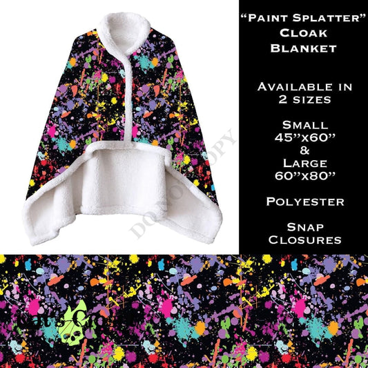 Paint Splatter Cloak Blanket CLOAKS