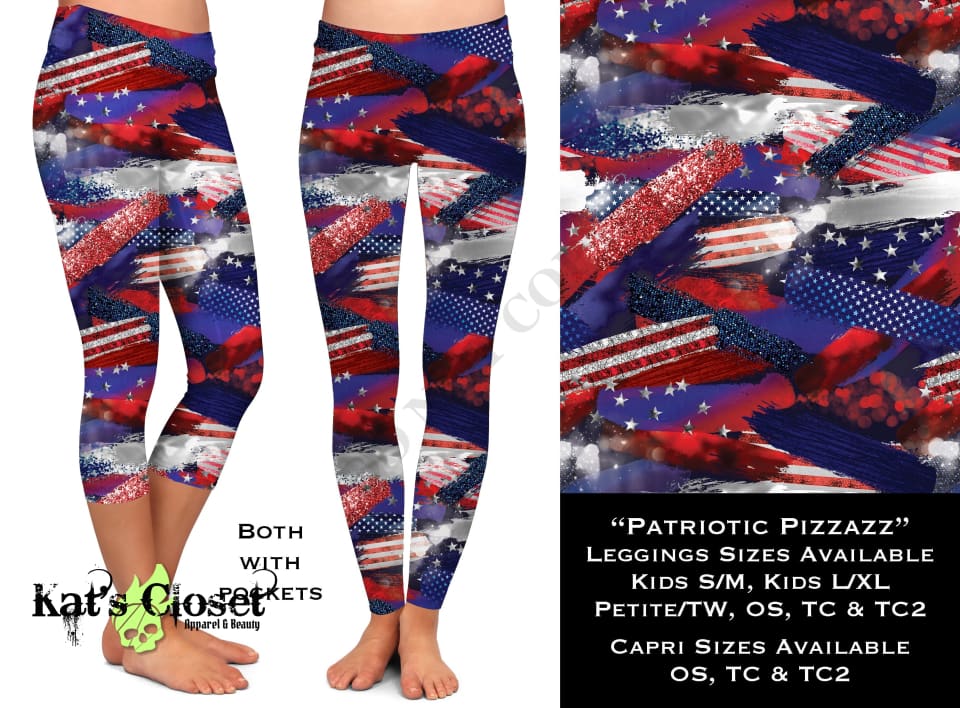Patriotic Pizzazz - Legging & Capri LEGGINGS CAPRIS