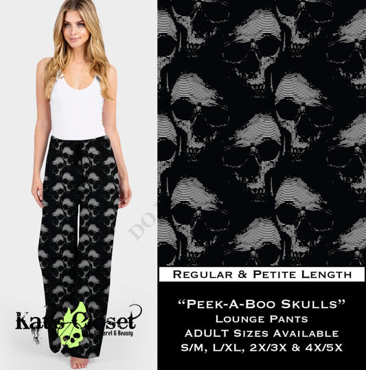 Peek-a-boo Skulls - Lounge Pants LOUNGE PANTS