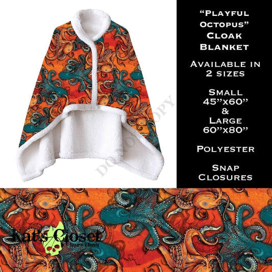 Playful Octopus Cloak Blanket CLOAKS