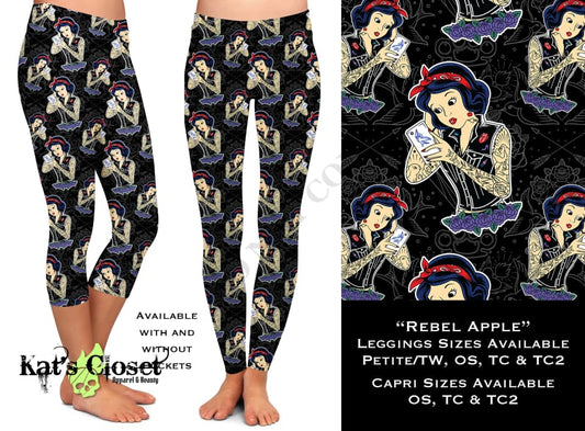 Rebel Apple - Legging & Capri LEGGINGS CAPRIS