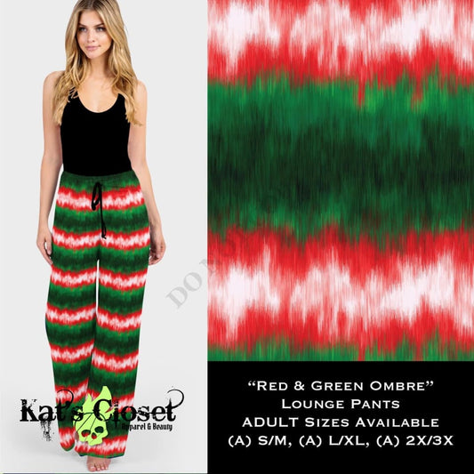 Red & Green Ombre - Lounge Pants LOUNGE PANTS