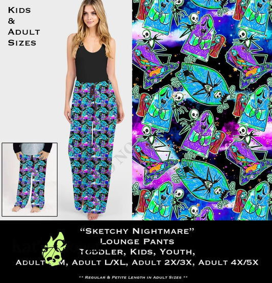 Sketchy Nightmare Lounge Pants LOUNGE PANTS
