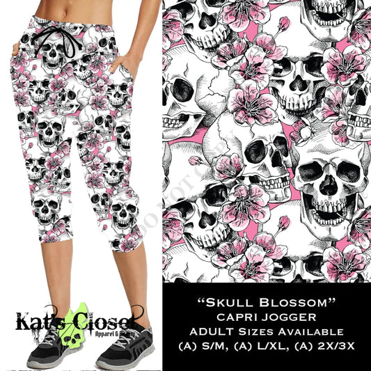Skull Blossom - Full & Capri Joggers JOGGERS