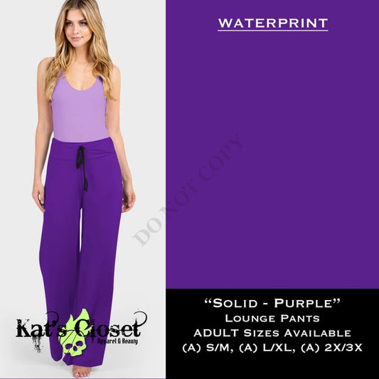 Solid Purple - Lounge Pants LOUNGE PANTS