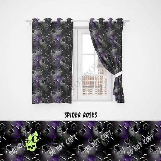 Spider Roses Blackout Curtains - PREORDER CLOSED ETA MAY Ordered Pre-Orders