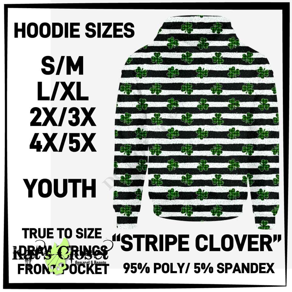 Stripe Clovers Hoodie