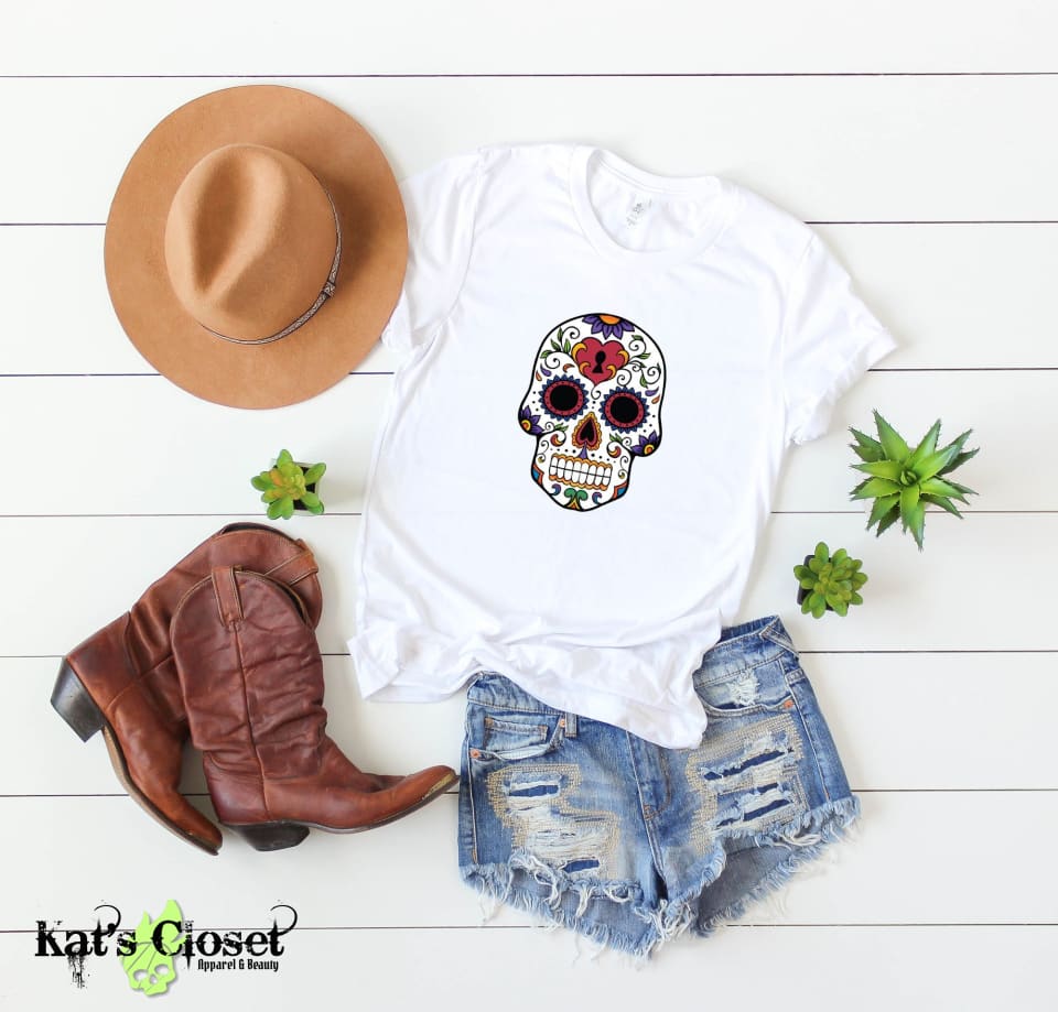 Sugar Skull Graphic T-Shirts - 6 Designs to Choose From MWTTee